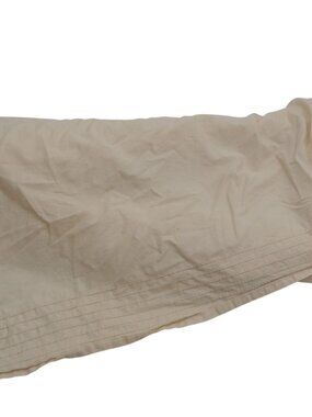 Katie Brown Ivory dust ruffel 18" drop 75.5" x 78"